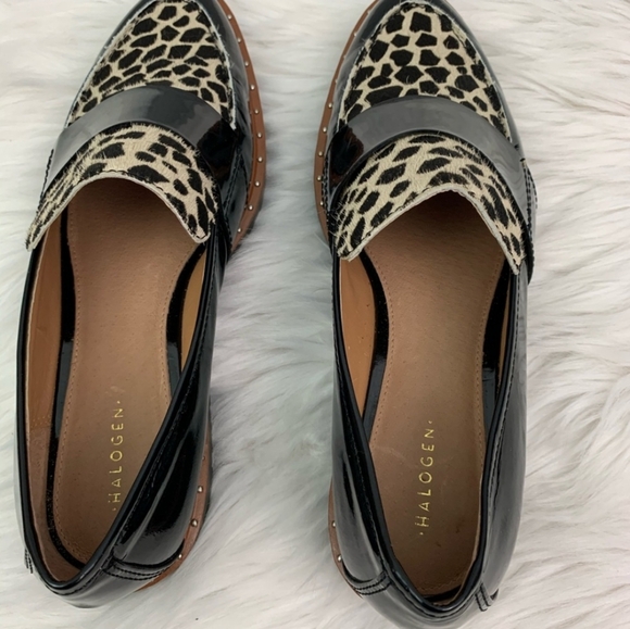 Halogen Animal Print Calf Hair “Emily” Loafer - Picture 6 of 8
